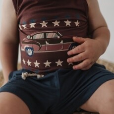 BABYSPROUTS BOY'S TANK & HAREM SHORTS HAPPINESS COMES IN WAVES