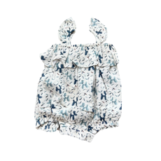 BABYSPROUTS GAUZE BUBBLE ROMPER