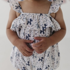 BABYSPROUTS GAUZE BUBBLE ROMPER