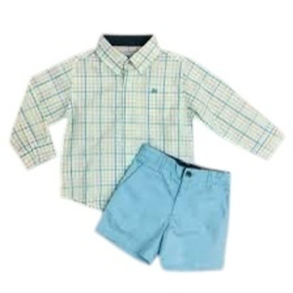 SOUTHBOUND LS DRESS SHIRT - MULTI PASTEL PLAID