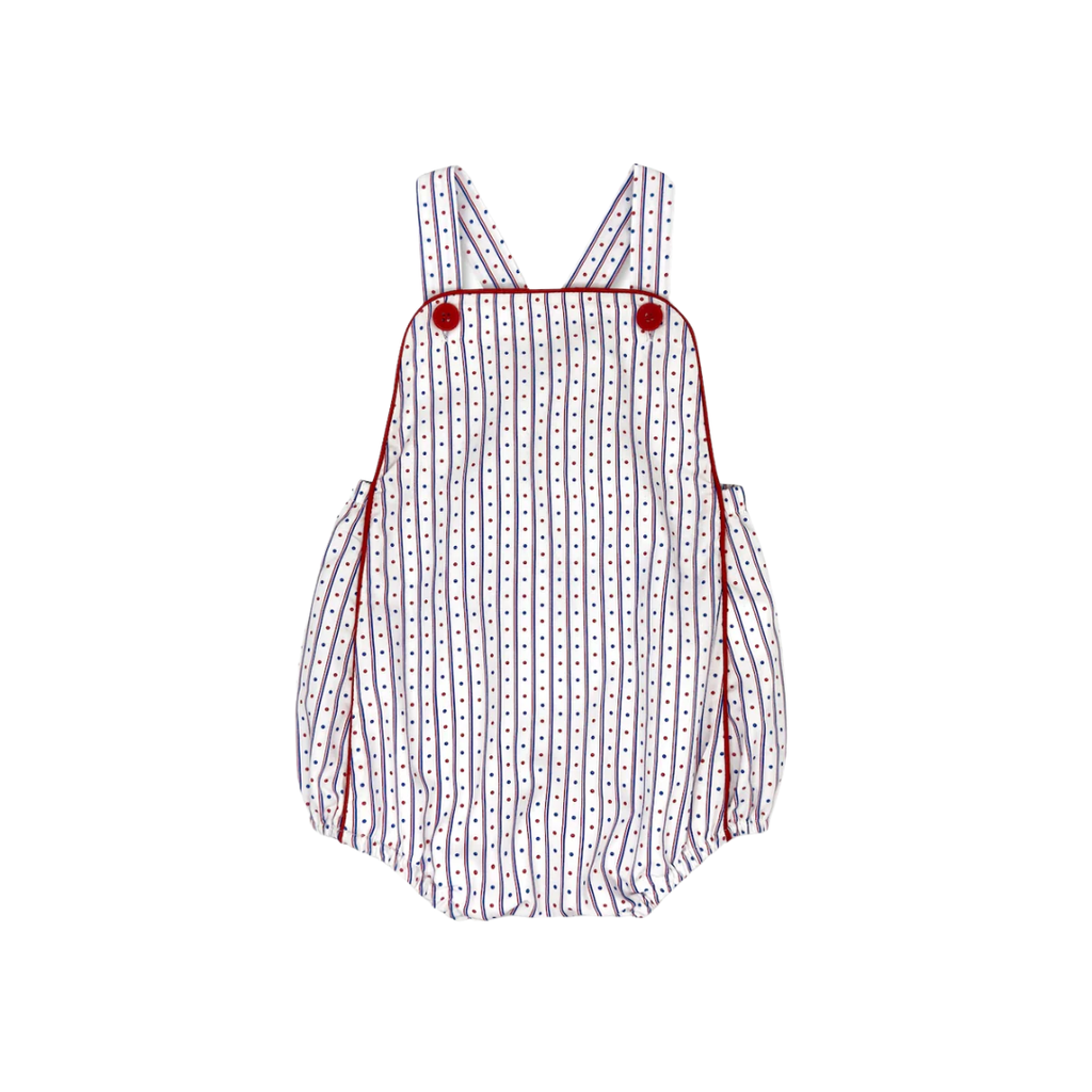 LULLABY SET EVAN SUNSUIT-ALL AMERICAN, RALEIGH RED