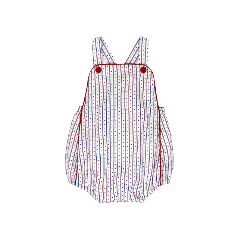 LULLABY SET EVAN SUNSUIT-ALL AMERICAN, RALEIGH RED