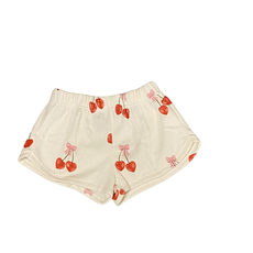 FLOWERS BY ZOE OFF WHITE SHORT W/ALL OVER CHERRIES