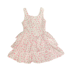 FLOWERS BY ZOE WHITE DRESS W/MINI LIBERTY V