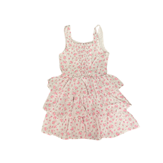 FLOWERS BY ZOE WHITE DRESS W/MINI LIBERTY V