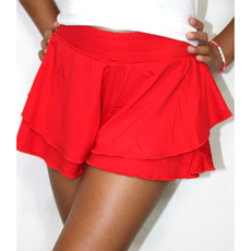 PAPER FLOWER RUFFLE SHORTS