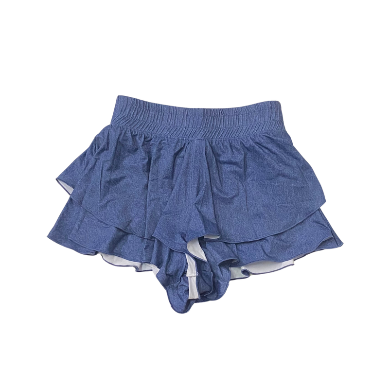 PAPER FLOWER RUFFLE SHORTS