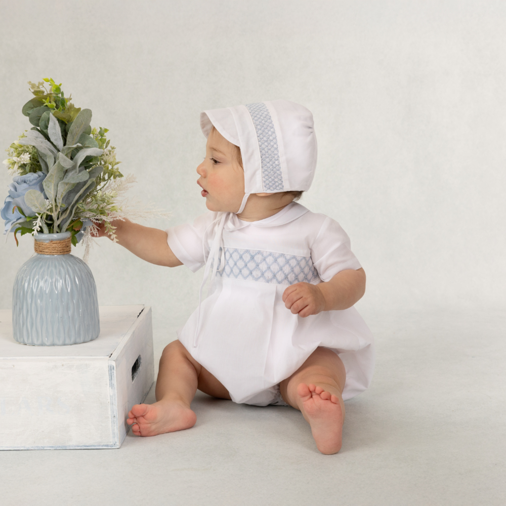 FELTMAN BROTHERS SIGNATURE SMOCKED ROMPER