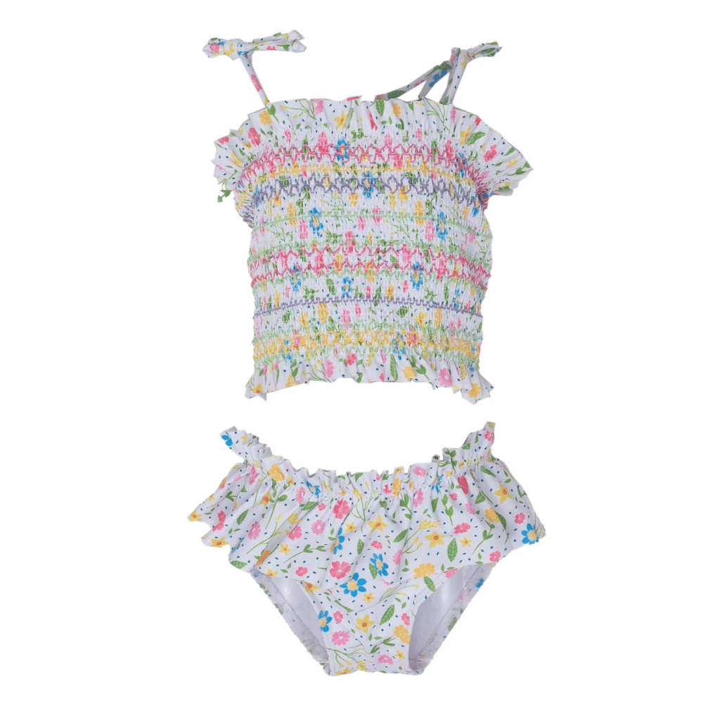 The Oaks Apparel Santa Rose Petite Floral Two Piece Swimsuit