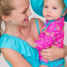 RuffleButts + RuggedButts Long Sleeve One Piece Rash Guard