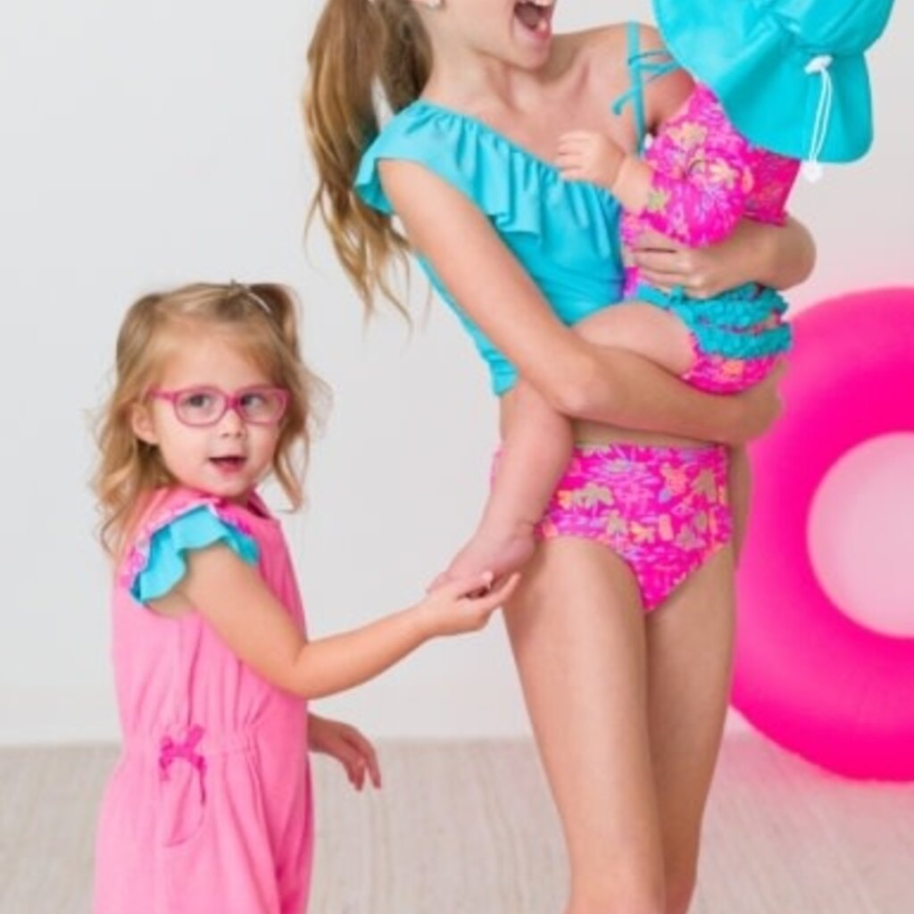 RuffleButts + RuggedButts Long Sleeve One Piece Rash Guard