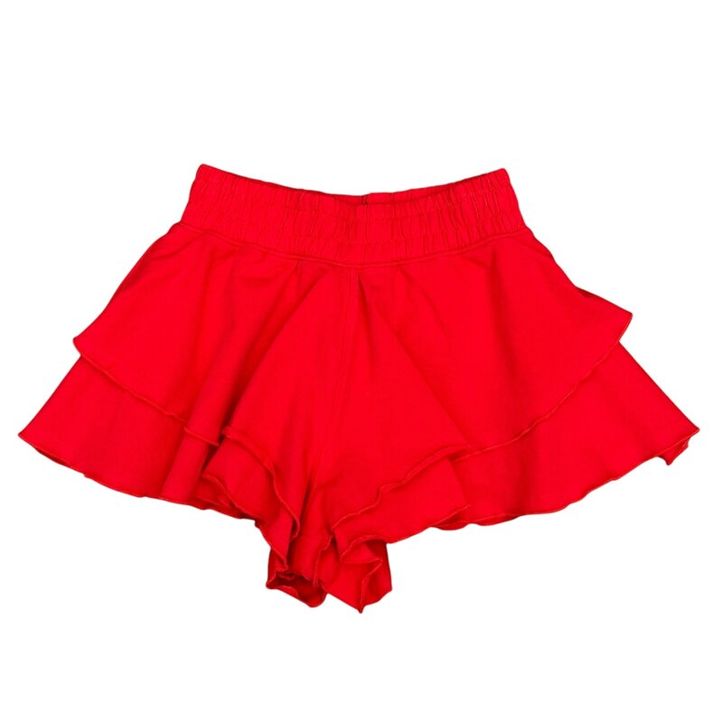 PAPER FLOWER RUFFLE SHORTS