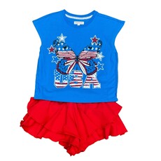 PAPER FLOWER RUFFLE SHORTS