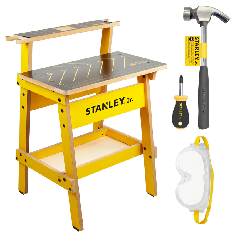 TOYSMITH STANLEY JR KID'S WORK BENCH/3PC TOOLSET