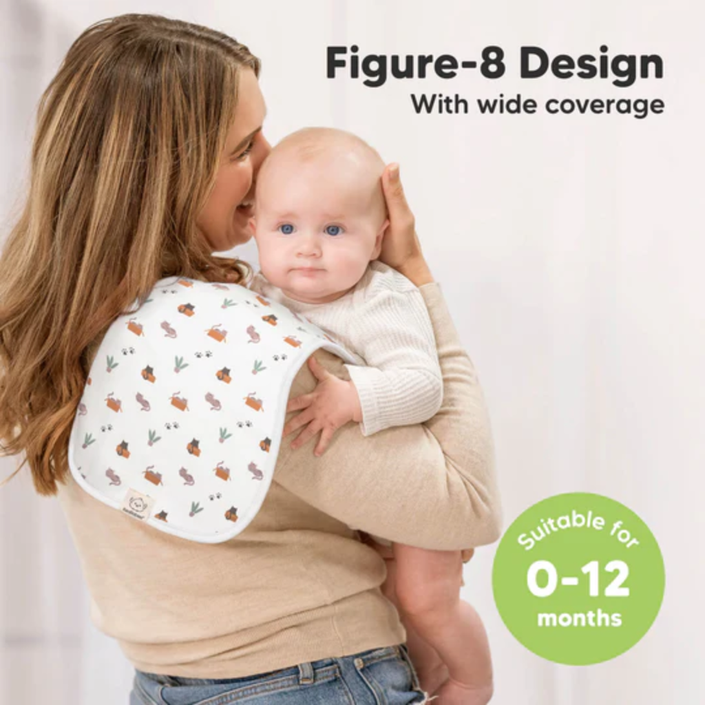 KEABABIES 5PK URBAN BURP CLOTHS-PETS & PAWS