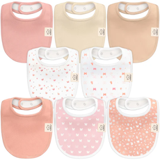 KEABABIES 8-PACK URBAN DROOL BIBS/BUTTERFLIES