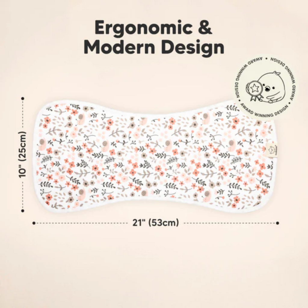 KEABABIES 5PK URBAN BURP CLOTHS-SWEET CHARM