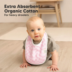 KEABABIES 8-PACK URBAN DROOL BIBS/BLUSH