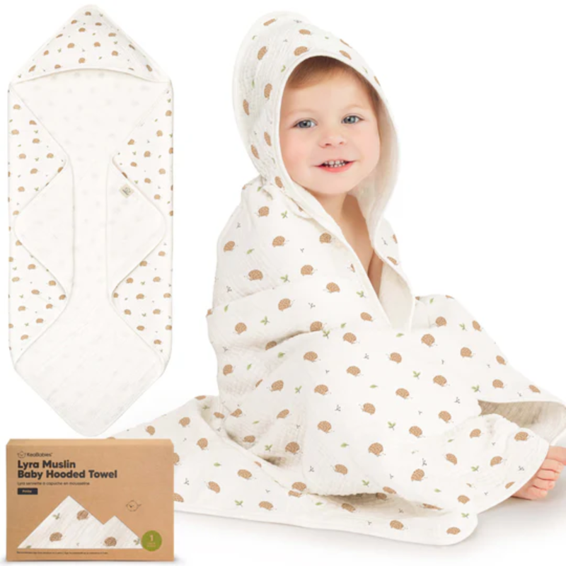 KEABABIES LYRA MUSLIN HOODED TOWEL/BRUCE
