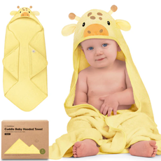 KEABABIES CUDDLE BABY HOODED TOWEL/GIRAFFE