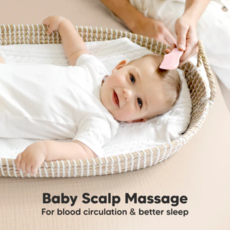 KEABABIES BABY HAIR BRUSH AND COMB SET/BLUSH