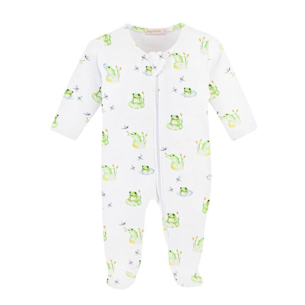 BABY CLUB CHIC Baby Frog Zipped Footie