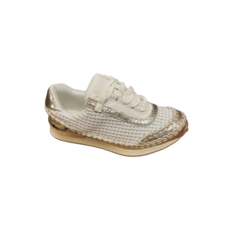 MIA KARIN LINEN KNIT SHOE SOFT GOLD