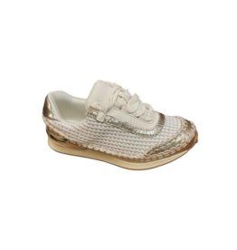 MIA KARIN LINEN KNIT SHOE SOFT GOLD