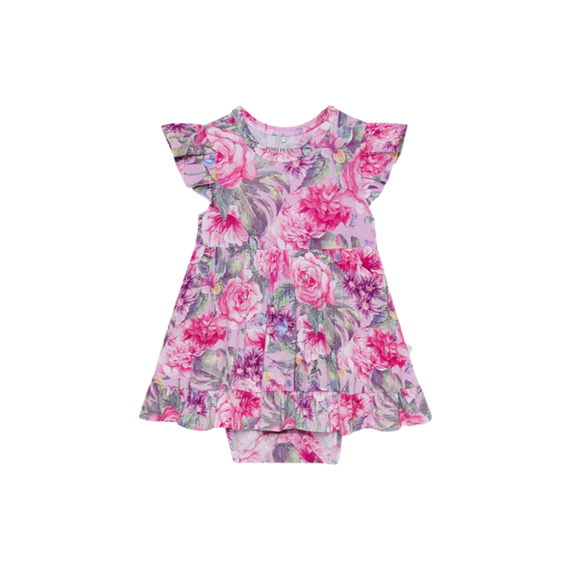 Posh Peanut Inc ELLERY-RUFFLED TWIRL BODYSUIT DRESS