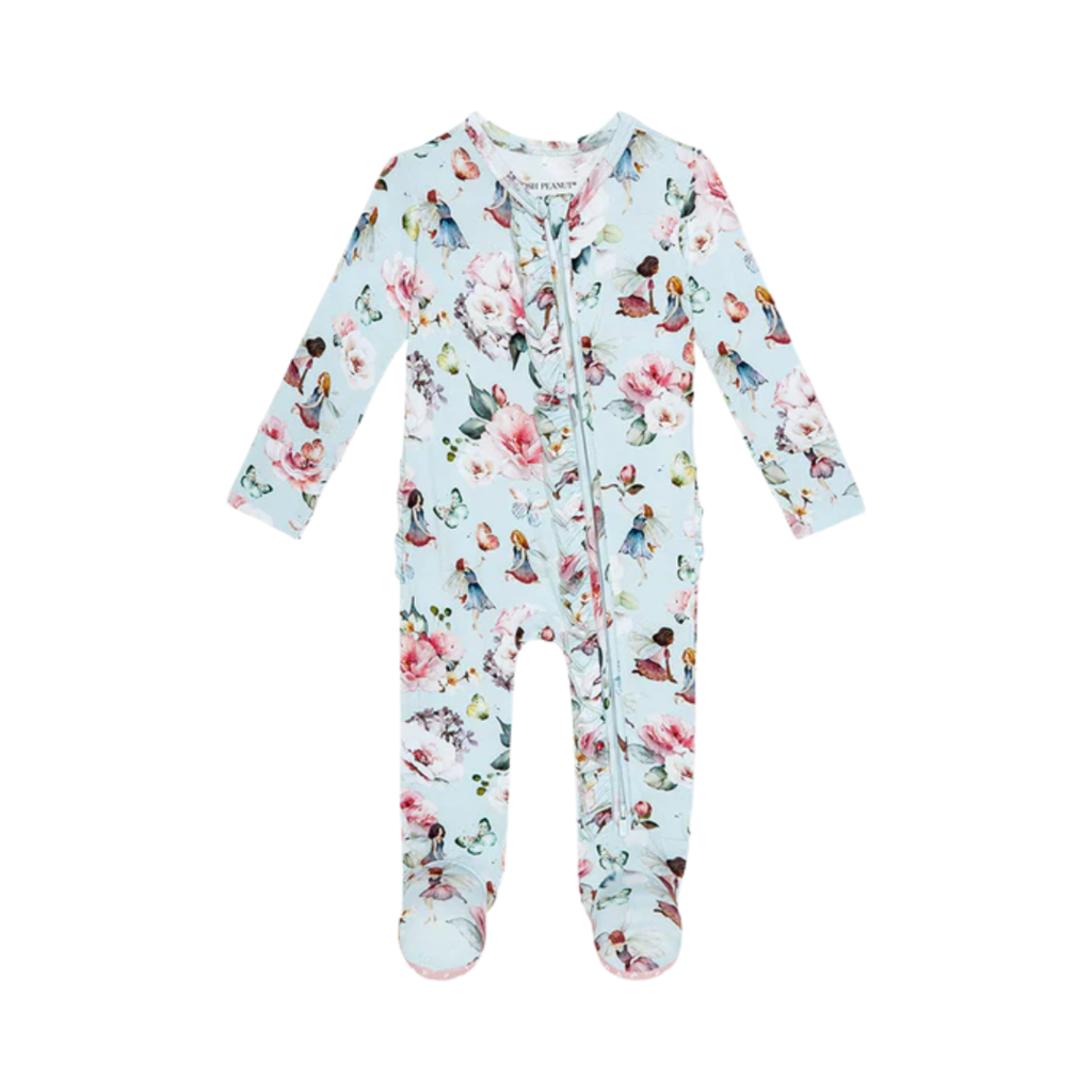 Posh Peanut Inc MELINDA-FOOTIE RUFFLED ZIPPERED ONE PIECE