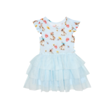 Posh Peanut Inc TINSLEY JANE-RUFFLE SLEEVE TULLE DRESS