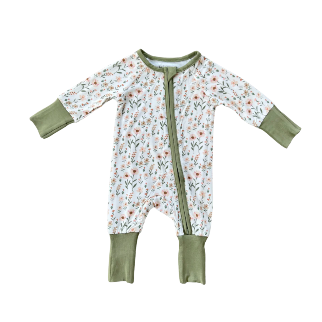 BABYSPROUTS LONG SLEEVE ZIP ROMPER