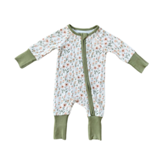 BABYSPROUTS LONG SLEEVE ZIP ROMPER