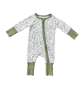 BABYSPROUTS LONG SLEEVE ZIP ROMPER