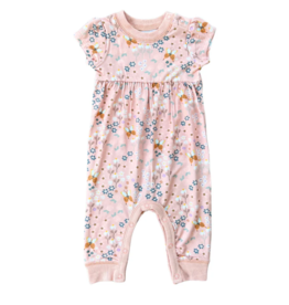 BABYSPROUTS GIRL'S SHORT SLEEVE PANT ROMPER
