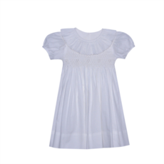 REMEMBER NGUYEN WHITE CATE DRESS-COLLAR