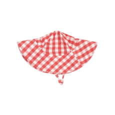ANGEL DEAR Strawberry Gingham Wide Brim Sunhat