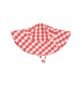 ANGEL DEAR Strawberry Gingham Wide Brim Sunhat