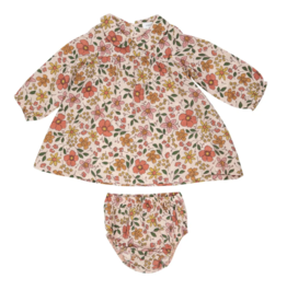 ANGEL DEAR PETER PAN COLLAR DRESS AND DIAPER COVER