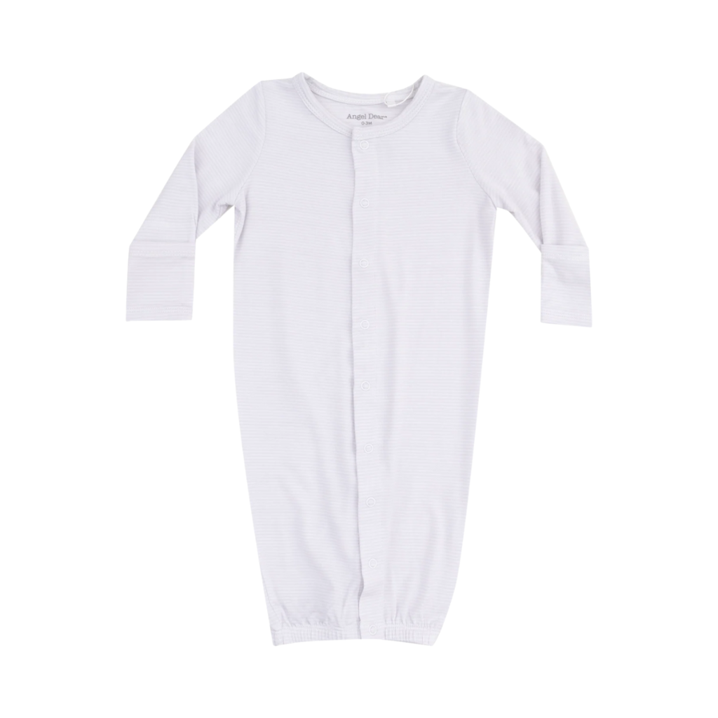 ANGEL DEAR Stripe Classic Convertible Gown w/Beanie Hat