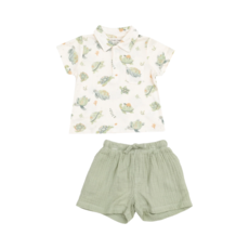 ANGEL DEAR Sea Turtles Polo Shirt and Short