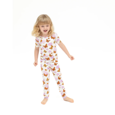 ANGEL DEAR Monarch Butterflies And Milkweed S/S Loungewear Set