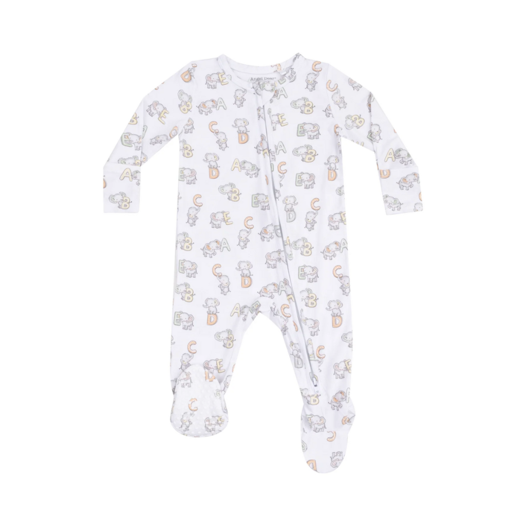 ANGEL DEAR Vintage Elephant ABC 2 Way Zipper Footie