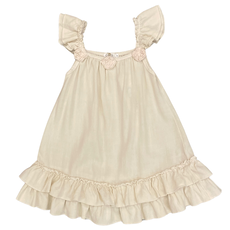 COZII RUFFLE DRESS W/FLOWER