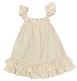 COZII RUFFLE DRESS W/FLOWER