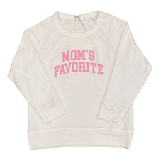 COZII LS CONTRAST CREW SWEAT MOM'S FAVORITE