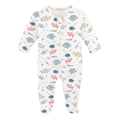 BABY CLUB CHIC fishing day zipped footie