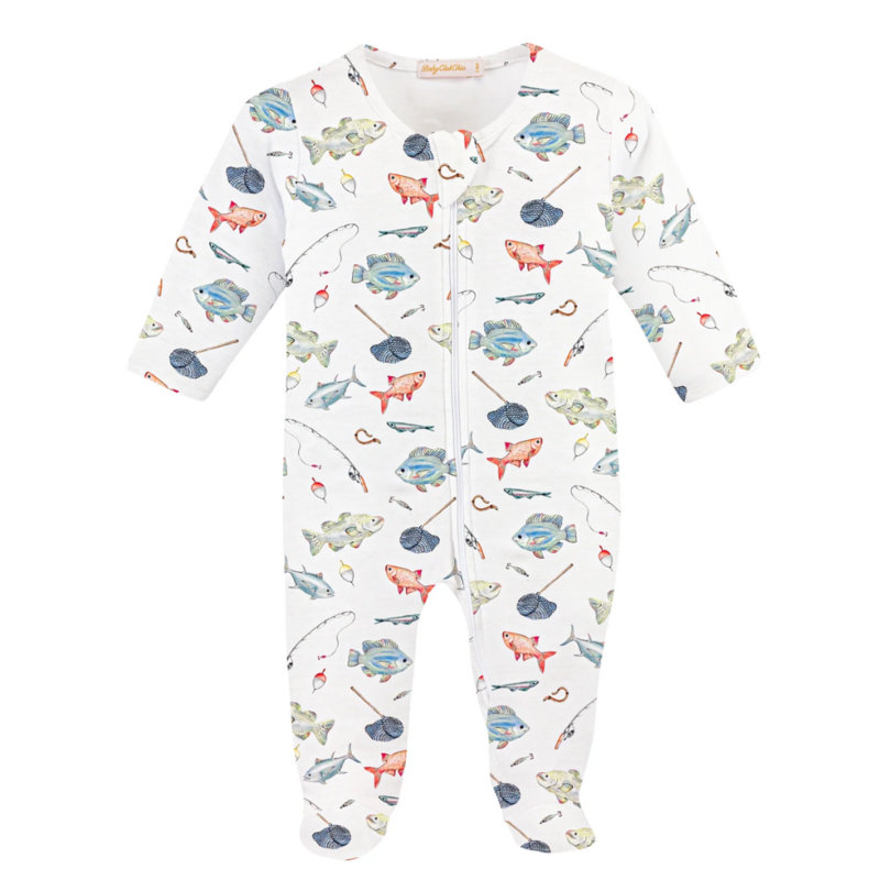 BABY CLUB CHIC fishing day zipped footie