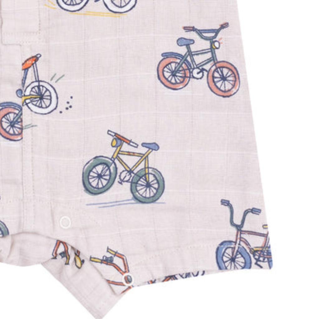 ANGEL DEAR Bikes Sleeveless Shortie Romper