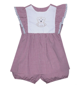 SOUTHERN SATURDAY BULLDOG MAROON/WHITE BLOOMER SET